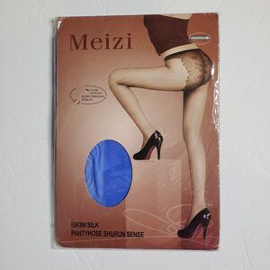 MEIZI Bikini Slik Pantyhose Tights Shurun Sense Bright Blue NEW